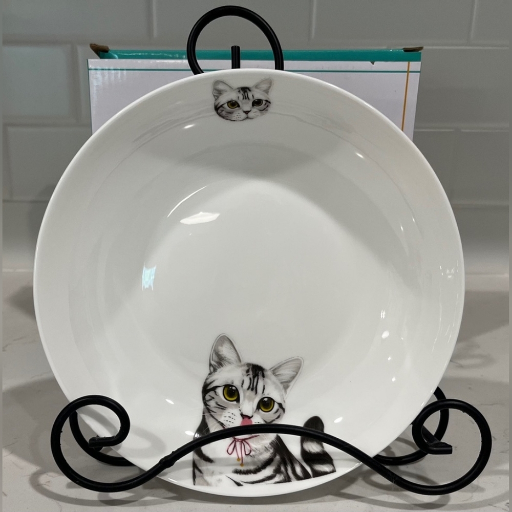 Petorama 8" American Shorthair Porcelain China Plate NIB
